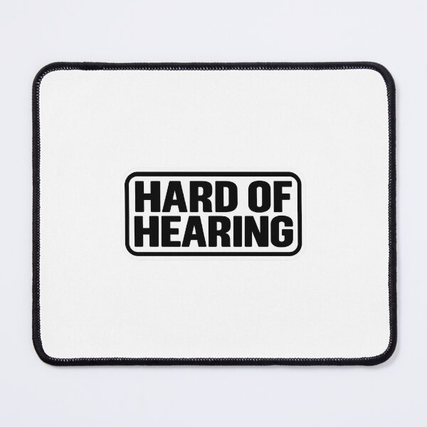 Item preview, Hard of Hearing – High Contrast Sign designed and sold by Studio Bako.
