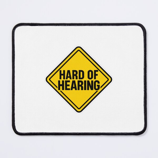 Item preview, Hard of Hearing – High Contrast Sign designed and sold by Studio Bako.
