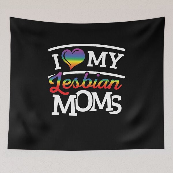 Item preview, LGBT Gay Pride Lesbian I Love my Lesbian Moms designed and sold by haselshirt.