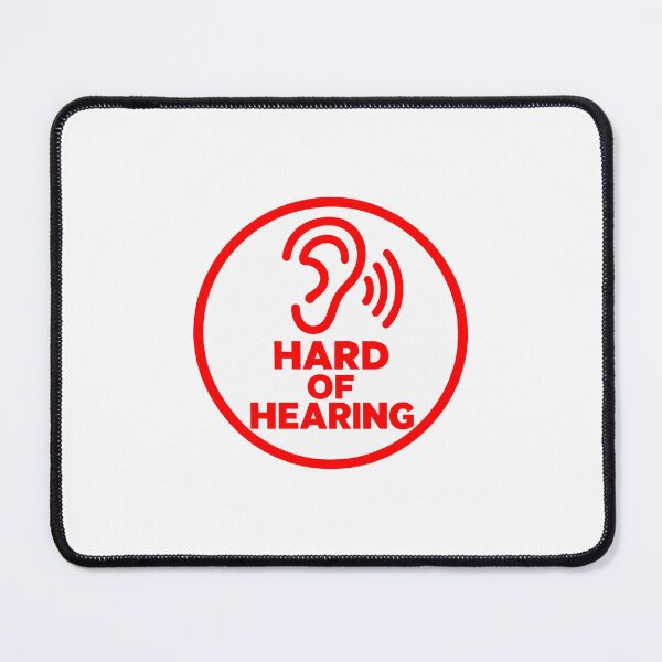 Item preview, Hard of Hearing – High Contrast Sign designed and sold by Studio Bako.
