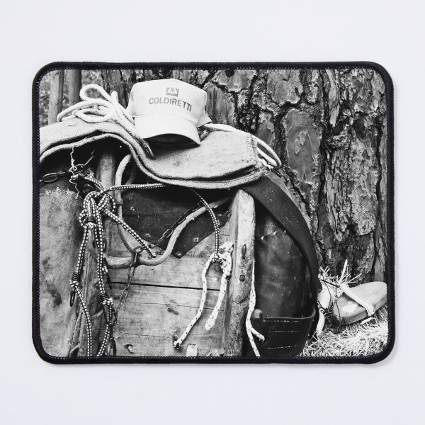 Item preview, Donkey saddle on hay bale designed and sold by Giuseppe Cocco.
