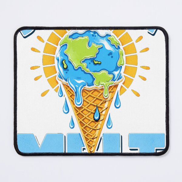 Item preview, Don't Let It Melt – Melting Earth Climate Change Retro Art designed and sold by hqtrends.