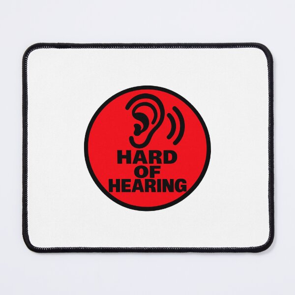 Item preview, Hard of Hearing – High Contrast Sign designed and sold by Studio Bako.
