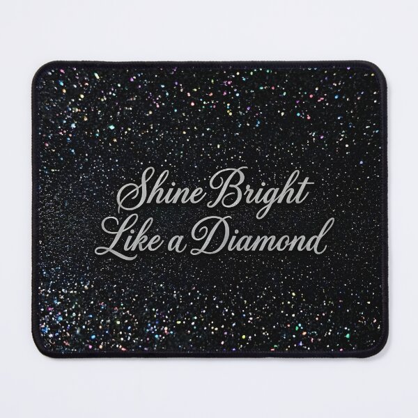 Item preview, Rainbow Glitter and Silver Calligraphy on Black designed and sold by KekKrab.