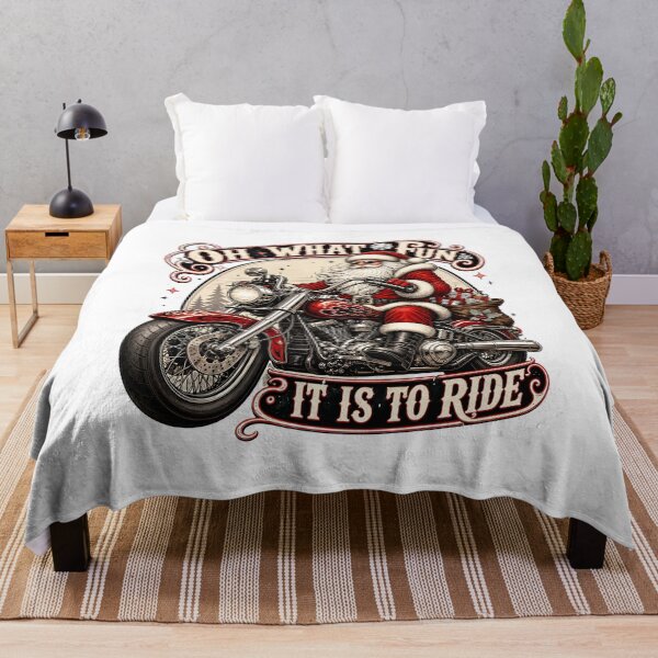 Item preview, Oh What Fun It Is To Ride Biker Santa Motorcycle designed and sold by Luminatelier.