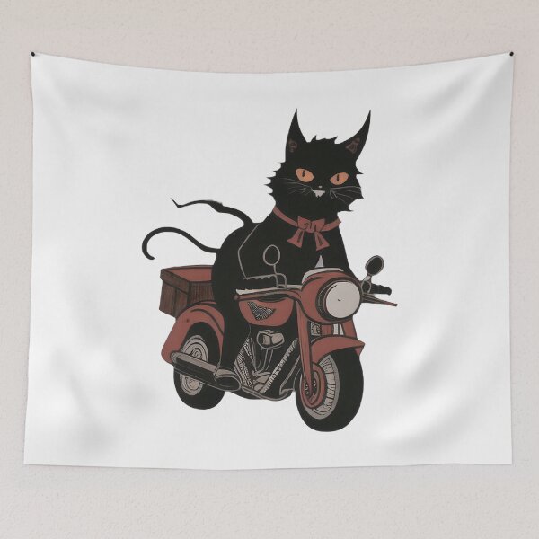 Item preview, Festive Cat Rider Holiday Design designed and sold by For-Cat Studio.