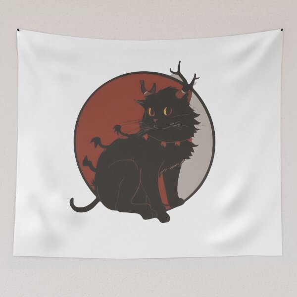 Item preview, Mystical Black Cat Holiday Gift designed and sold by For-Cat Studio.