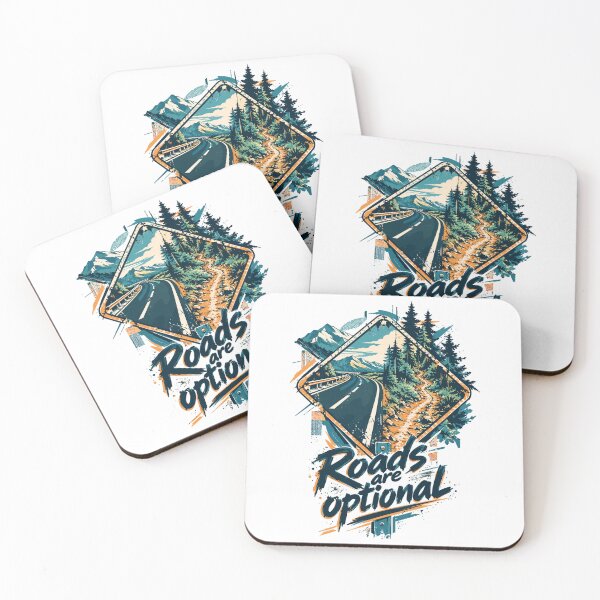 Item preview, Gravel Bike Sign - Roads Are Optional Design designed and sold by Pineapple-Tree.