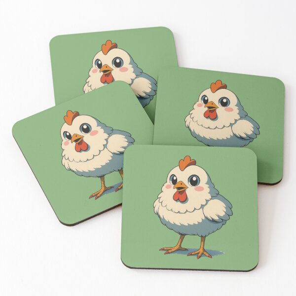 Item preview, Cute Kawaii Chicken – Retro Anime Style Chubby Farm Bird Illustration designed and sold by Mousy17.