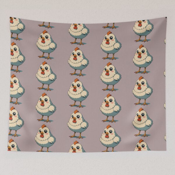 Item preview, Cute Kawaii Chicken – Retro Anime Style Chubby Farm Bird Illustration designed and sold by Mousy17.