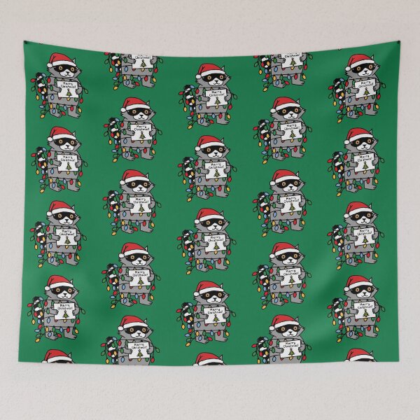 Item preview, Funny Christmas Raccoon designed and sold by ellenhenry.