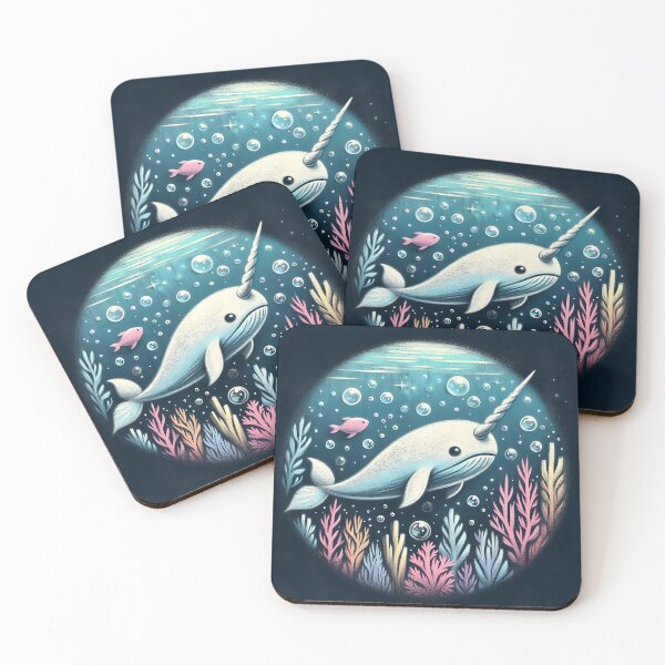 Item preview, Narwhal | A Little Magic Beneath the Waves designed and sold by ksgraphics222.