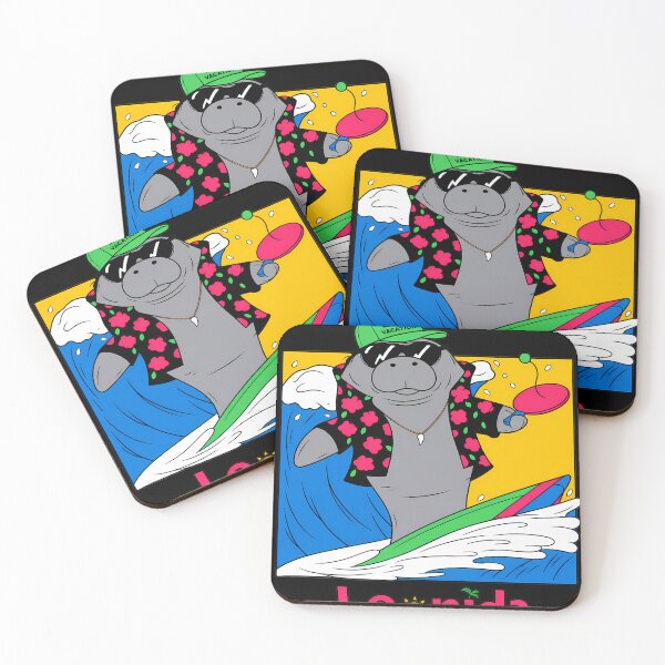 Item preview, Jason Duval Leonida Manatee 1717 Vice City Retro Florida Surf Funny designed and sold by SavannahCampbel.