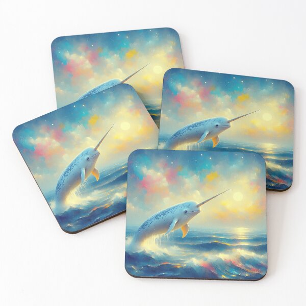 Item preview, Narwhal | Chasing the Golden Sunrise designed and sold by ksgraphics222.