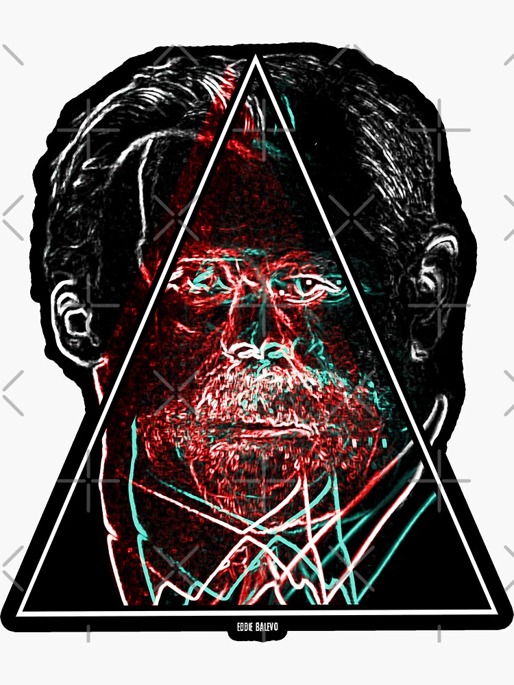 "Sigmund Freud vs Friedrich Nietzsche" Sticker for Sale by Ikaroots