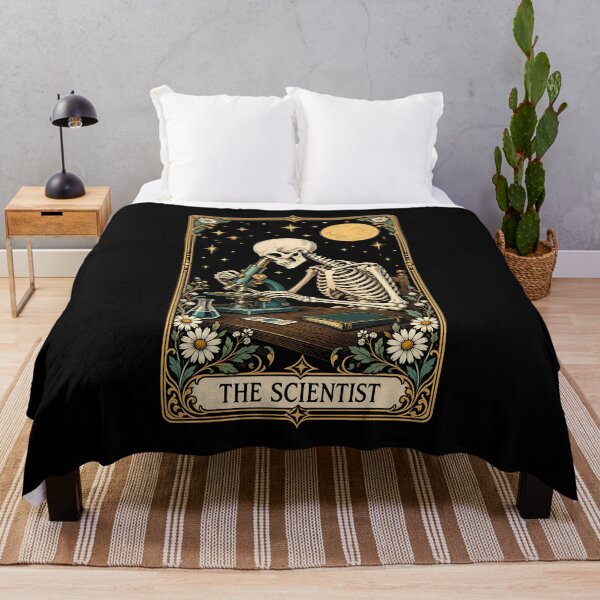 Item preview, The Scientist Skeleton Tarot Card Science designed and sold by andre-hollow.