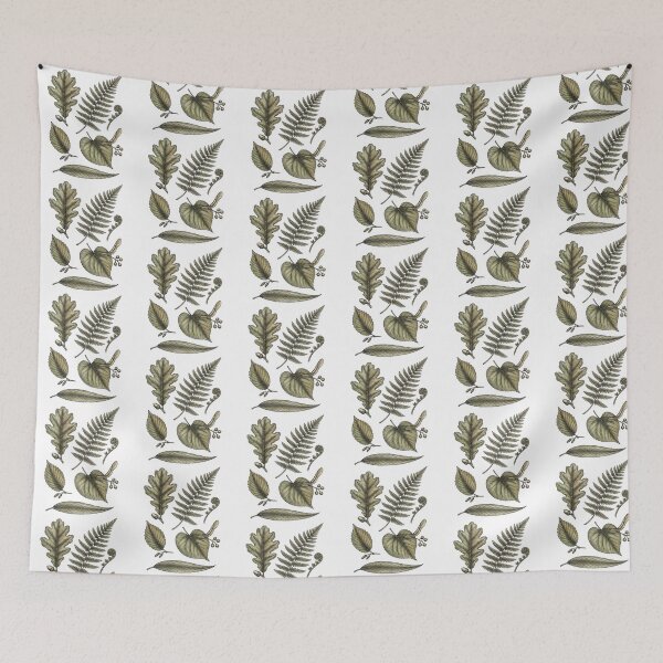 Item preview, Classic Engraved Forest Foliage Botanical Illustration designed and sold by PrintivoraHub.