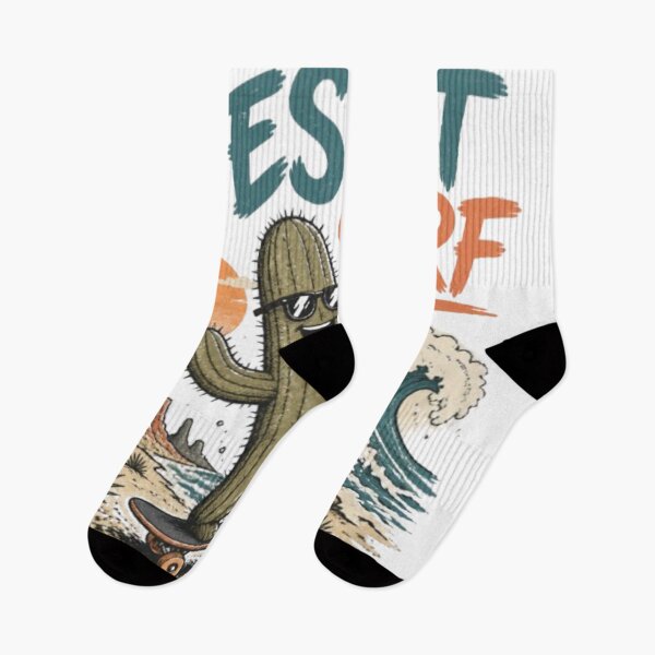 Item preview, Desert Surf Skateboarding Cactus Retro Graphic designed and sold by SurfLab.