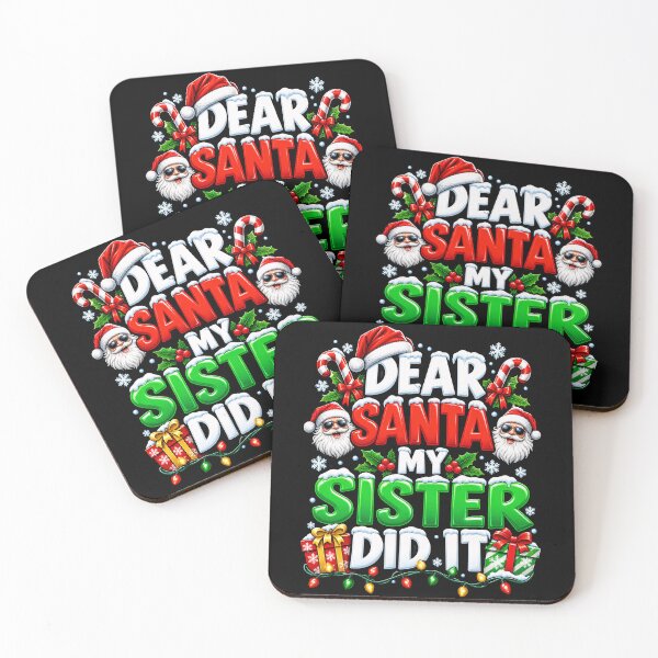Item preview, Dear Santa My Sister Did It Christmas Design designed and sold by rafaeltto.