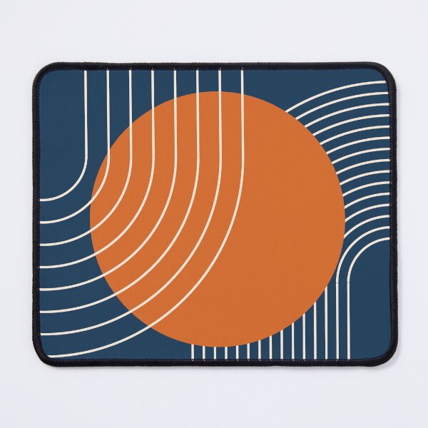 Item preview, Geometric Minimalist Boho Abstract Burnt Orange Sun and Cream Arches designed and sold by nineFlorals.