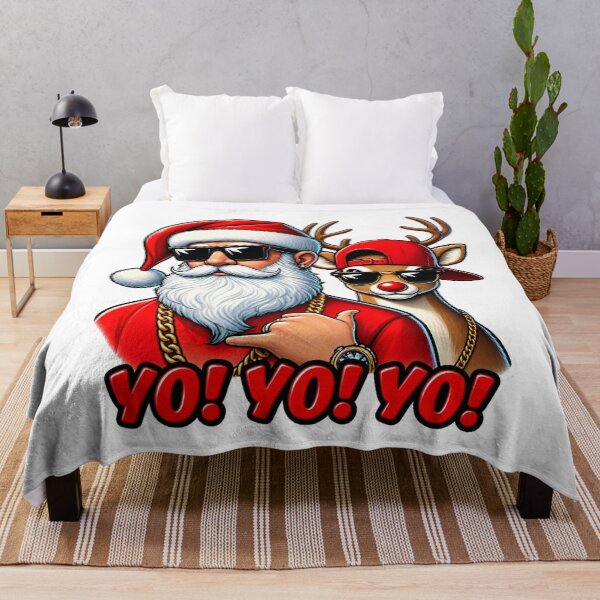 Item preview, Yo Yo Yo Cool Santa and Reindeer Hip Hop Christmas designed and sold by MAXIZPRINT.