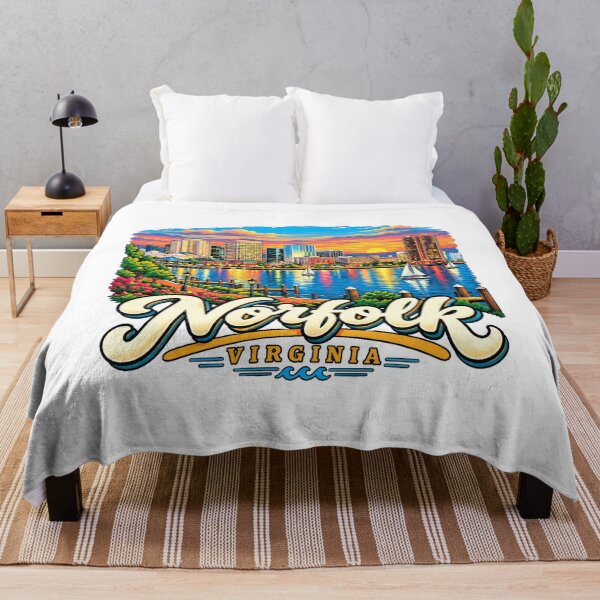 Item preview, Hand Drawn Norfolk Virginia Travel Souvenir Landmark Gift designed and sold by MichaeIRellov.