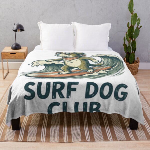 Item preview, Surf Dog Club Retro Surfing Dog Graphic designed and sold by SurfLab.