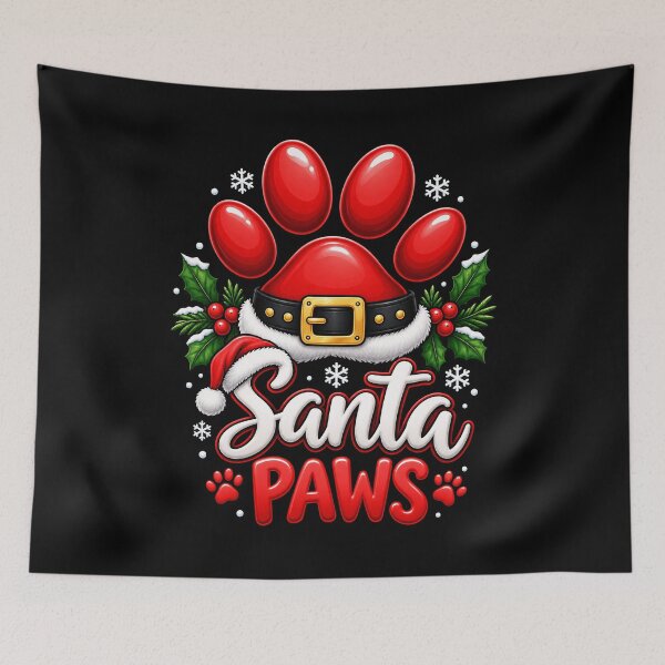 Item preview, Santa Paws Christmas Design for Pet Lovers designed and sold by rafaeltto.
