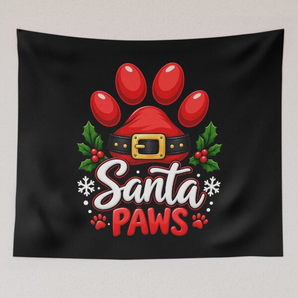 Item preview, Santa Paws Christmas Design for Pet Lovers designed and sold by rafaeltto.