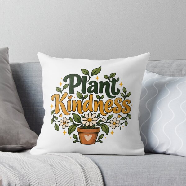 Item preview, Plant Kindness – Botanical Garden Quote Illustration designed and sold by Sanika arts .