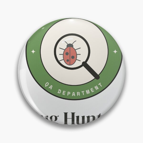 Item preview, Bug Hunter QA Tester Badge - Software Testing designed and sold by Rilindi.