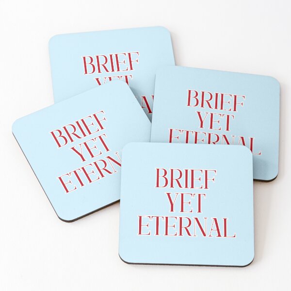 Item preview, (Red) Brief Yet Eternal Minimalist Quote designed and sold by r-wan-design.