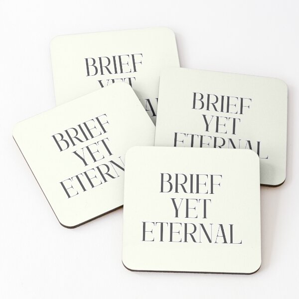 Item preview, (Black) Brief Yet Eternal Minimalist Quote designed and sold by r-wan-design.