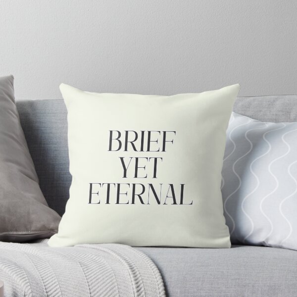 Item preview, (Black) Brief Yet Eternal Minimalist Quote designed and sold by r-wan-design.