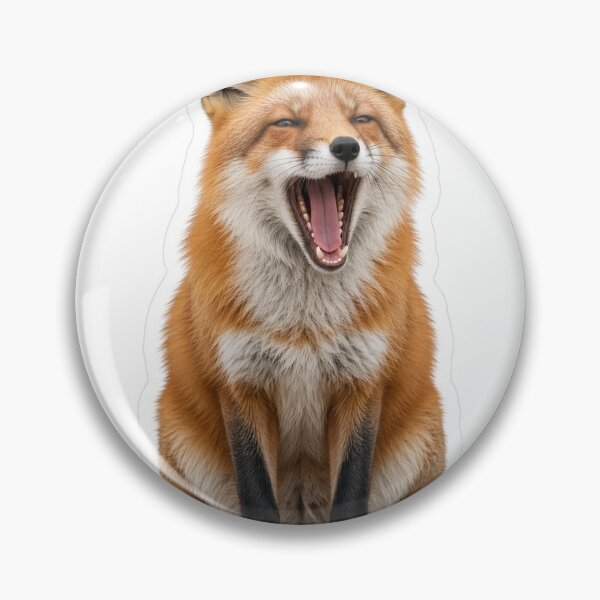 Artikelvorschau, Realistic Yawning Red Fox entworfen und verkauft von GNDSW-Sticker.