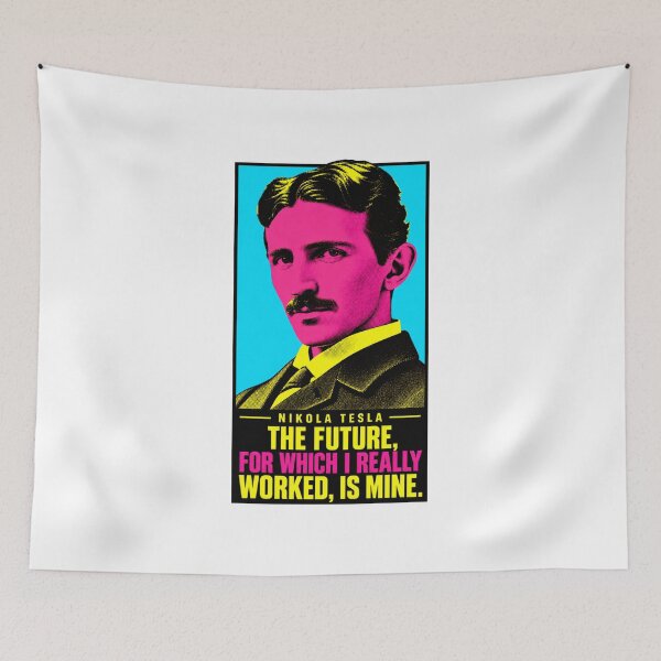 Item preview, Nikola Tesla The Future Is Mine Silkscreen designed and sold by giant_ani.