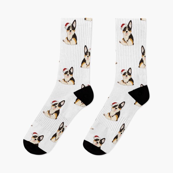 Item preview, Adorable Tri-colored Corgi pup sitting (christmas) designed and sold by You Store.
