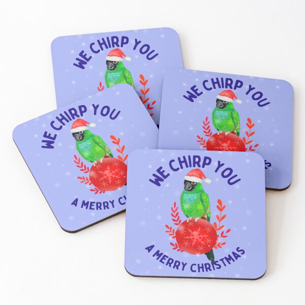 Item preview, Merry Christmas Nanday Conure Bird Pun designed and sold by Ivy Lily Art.