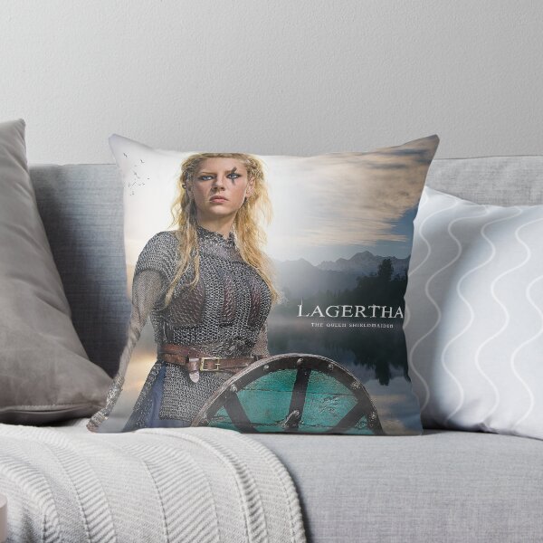 Lagertha Vikings Throw Pillow