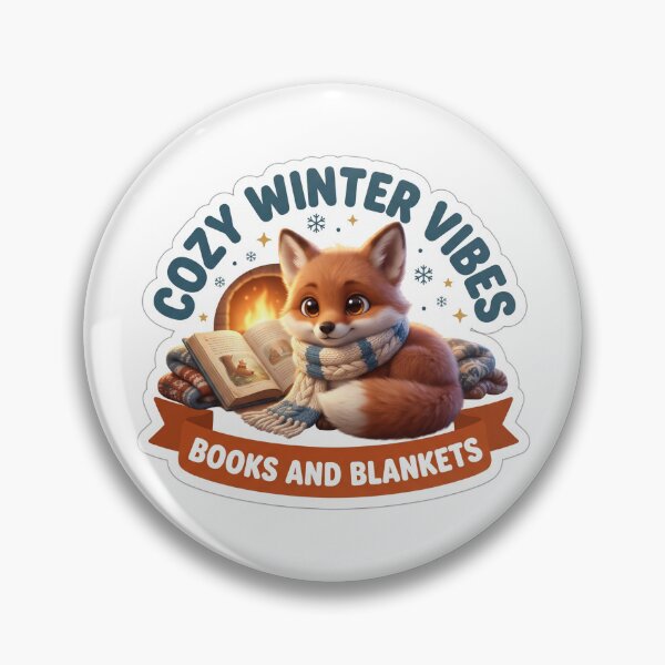 Item preview, Cozy Winter Vibes - Cute Winter Fox Quote designed and sold by Thanat Studio.