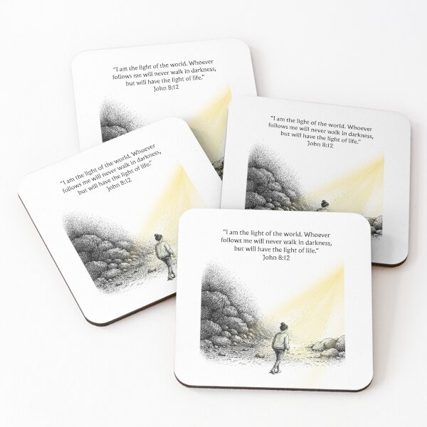 Item preview, I Am the Light of the World - John 8:12 designed and sold by QuietBibleLines.