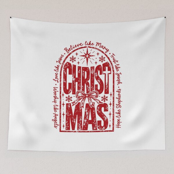 Item preview, Christian Christmas Quote Worship Love Faith and Hope Design designed and sold by FuzionRaptor.