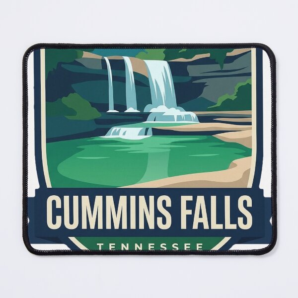 Item preview, Cummins Falls Tennessee Swimming Hole Shield Badge Sticker designed and sold by DetourDgn.