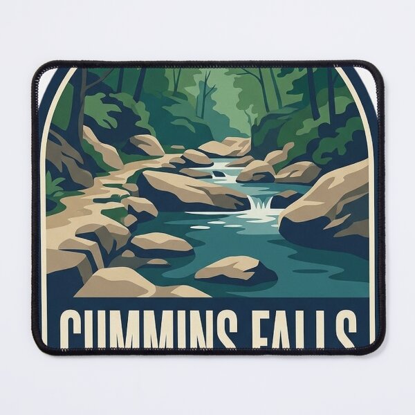 Item preview, Cummins Falls Tennessee Gorge Trail Arch Badge Sticker designed and sold by DetourDgn.