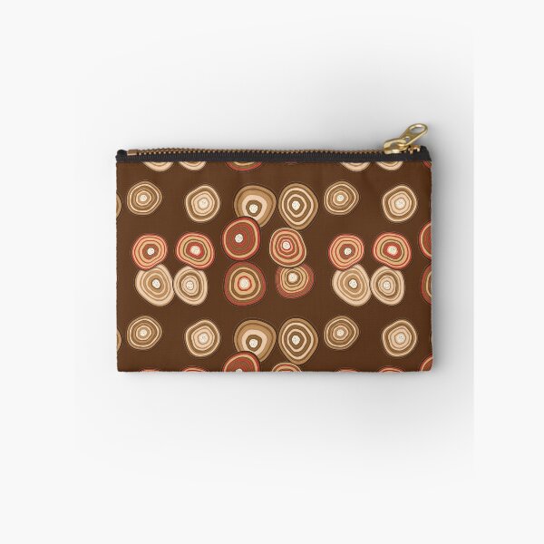 Item preview, Agate Seamless Pattern - Gingerbread Brown Crystal Slice In A Cosy Palette designed and sold by cute-animals99.