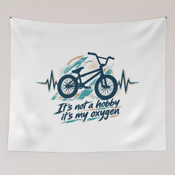 Item preview, BMX Heartbeat EKG: It's Not a Hobby, It's My Oxygen designed and sold by Pineapple-Tree.