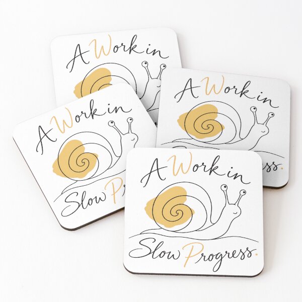 Item preview, A Work in Slow Progress - Minimalist Snail Line Art designed and sold by SandboxMashery.