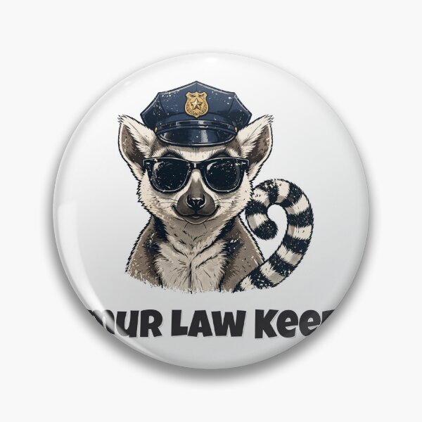 Item preview, Lemur Law Keeper Funny Lemur Police Design designed and sold by Wild Shades.