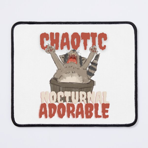 Item preview, Chaotic, nocturnal, adorable. Screaming Raccoon, Neurodivergent Humor & Alternative Art designed and sold by MerchByPaticzek.