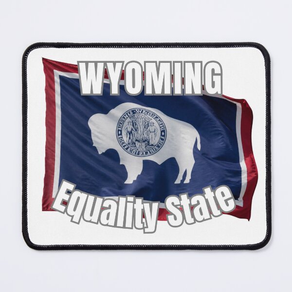 Item preview, Wyoming Equality State Flag Cowboy Western Souvenir Gift designed and sold by RVJdesigns.